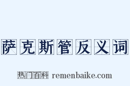 萨克斯管反义词是什么意思的图片